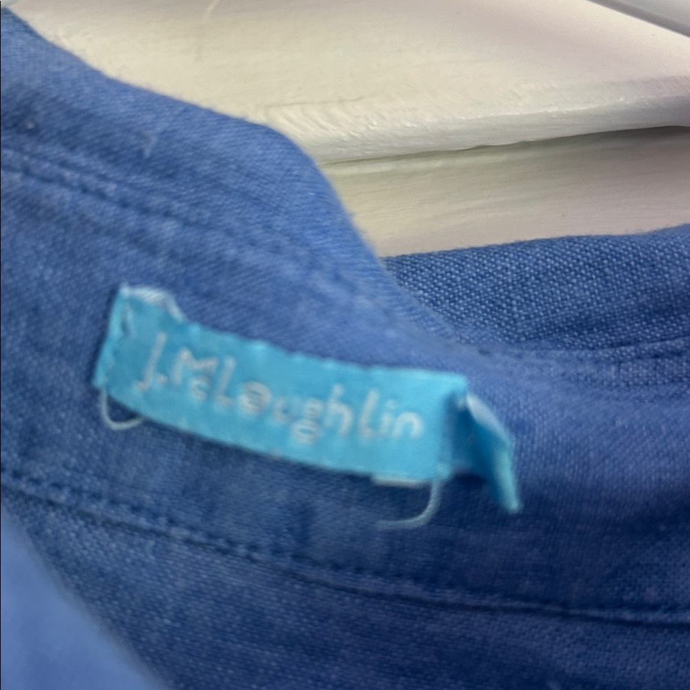 Linen button down periwinkle shirt - Picture 2 of 2